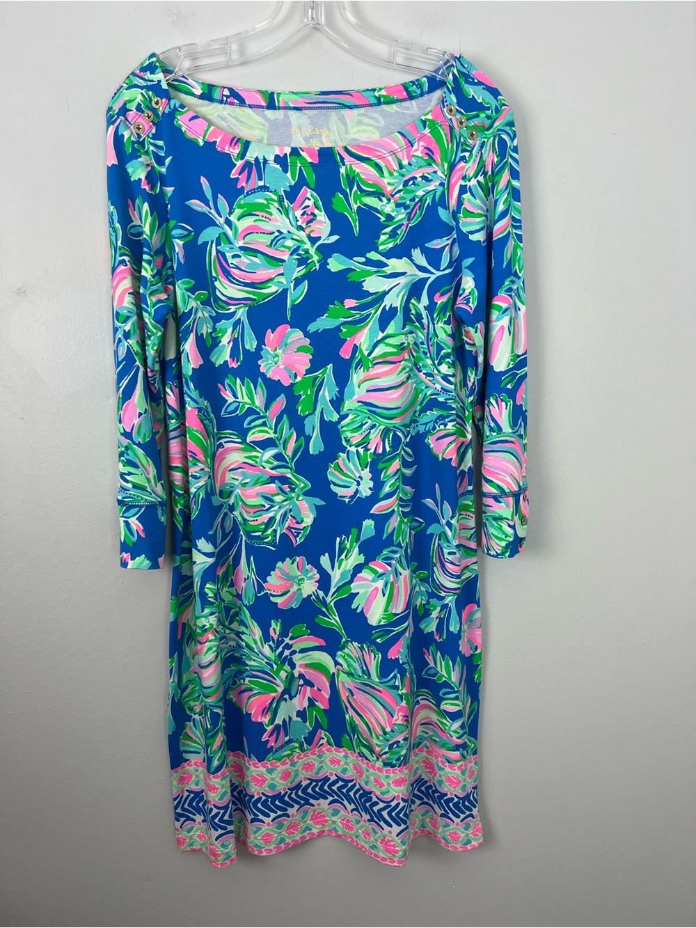 Lilly Pulitzer Blue Flare Fancy Fins Sophie Dress
